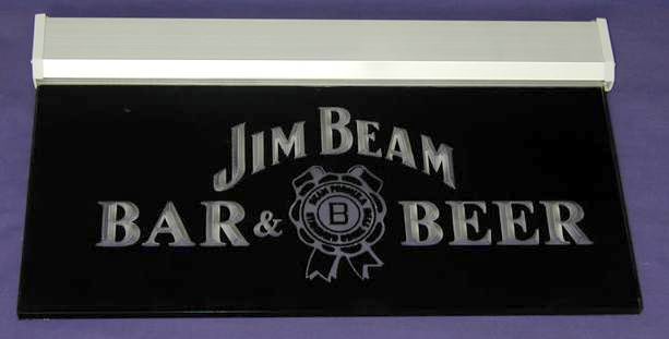 tw006 Jim Beam Bar Bier Lichtwerbung Lichtfluter Neon  